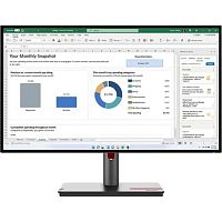 картинка lcd lenovo 27" p27h-30 thinkvision черный {ips 2560x1440 60hz 6ms 16:9 1000:1 350cd 178/178 dvi hdmi displayport has pivot usb} от магазина Tovar-RF.ru