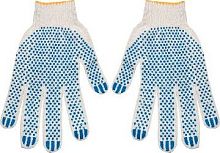 картинка Перчатки РЫЖИЙ КОТ Перчатки х/б с ПВХ Эконом 3 нити 10 класс (091516) (200) от магазина Tovar-RF.ru