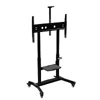 картинка ONKRON TS1991 eLift черный, моторизированная стойка для телевизора с кронштейном 50"-100", мобильная от магазина Tovar-RF.ru