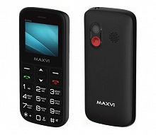 картинка телефон мобильный maxvi b100ds black от магазина Tovar-RF.ru