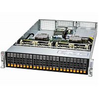 картинка supermicro sys-221h-tn24r платформа системного блока 2u hyper with 24 hot-swap 2.5" nvme/sas/sata bays and 4 pcie 5.0 x16 slots + up to 2 pcie 5.0 x16 aiom slots  от магазина Tovar-RF.ru