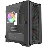 картинка powercase byteflow micro black le, tempered glass, 4х 120mm argb pwm fans, чёрный, matx [без встроенного хаба] (cambfb-a4-le) от магазина Tovar-RF.ru