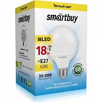 картинка Лампа светодиодная SMARTBUY (SBL-G95-18-30K-E27) 18W/3000/E27 от магазина Tovar-RF.ru