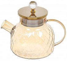 картинка Чайник заварочный NONAME Чайник заварочный стекло, 1 л, Мед, Y6-10117 (462545) от магазина Tovar-RF.ru