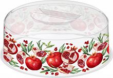 картинка крышка для свч idiland bergamo scarlet d250мм с декором (бесцветный) 221155101/00 от магазина Tovar-RF.ru