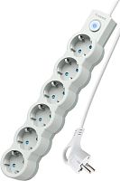 картинка Удлинитель КОСМОС YKsm5m-6g-Z-V10A-W Белый/серый от магазина Tovar-RF.ru