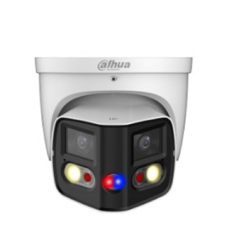 картинка DAHUA DH-IPC-PDW3849P-A180-E2-AS-PV-0280B Уличная купольная IP-видеокамера DUO с ИИ и активным сдерживанием 2x 4Мп, 1/2.7” CMOS, моторизованный объектив 2.8мм, видеоаналитика, ИК 25м, LED 20м от магазина Tovar-RF.ru