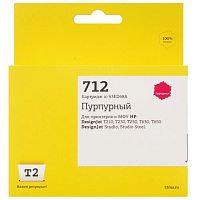 картинка                 ic-h3ed68a картридж t2 №712 для hp designjet t210/t230/t250/t630/t650/designjet studio/studio steel, пурпурный, с чипом от магазина Tovar-RF.ru