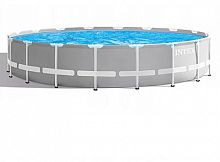 картинка бассейн каркасный призматический intex бассейн каркасный призматический, 610х132 см, встроенный фильтр-насос, 26756np 049-011от магазина Tovar-RF.ru