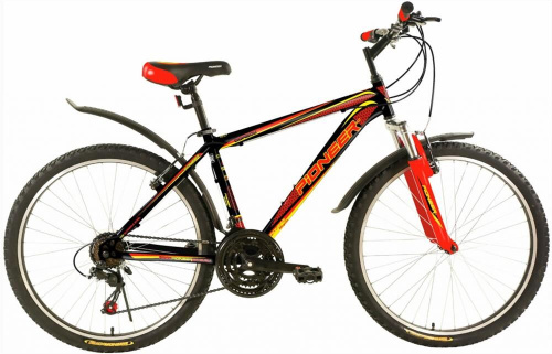 картинка велосипед pioneer cowboy 26"/16" black-red-yellow pioneer cowboy 26"/16" black-red-yellowот магазина Tovar-RF.ru