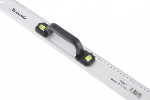 картинка Линейка-уровень, 600 мм, металлическая, пластмассовая ручка 2 глазка Matrix от магазина Tovar-RF.ru фото 2