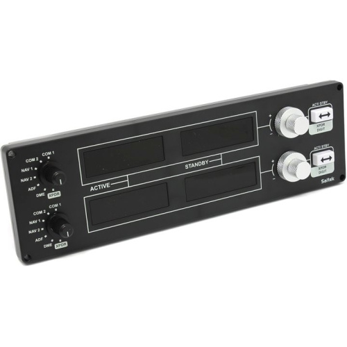 картинка 945-000011 logitech g saitek pro flight radio panel черный (радиопанель для авиасимуляторов) от магазина Tovar-RF.ru