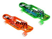 картинка лонгборд silapro лонгборд 59х18см, 4х колесный (pu led 6045мм, abec-7), крепление алюм, до 70кг 071-008от магазина Tovar-RF.ru