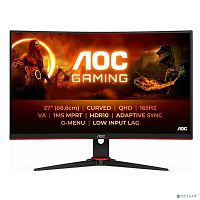 картинка lcd aoc 27" cq27g2se black-red {va curved 2560x1440 165hz 1ms 178/178 250cd 2xhdmi2.0 displayport1.4 высота} от магазина Tovar-RF.ru