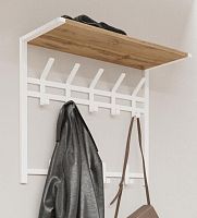 картинка Вешалка настенная ЗМИ Торонто 22Д с полкой белая ВСПТ22Д Б ЗМИ Торонто 22Д с полкой белая ВСПТ22Д Б от магазина Tovar-RF.ru