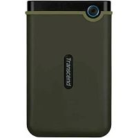 картинка transcend portable hdd 2tb storejet 25m3s, usb 3.1 gen.1, милитари зеленый (тонкий) от магазина Tovar-RF.ru