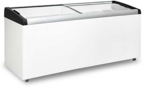 картинка Морозильный ларь БИРЮСА CF68 (4) 680л (ларь, гнутое раздвижное стекло) серебристо-черный БИРЮСА CF68 (4) 680л (ларь, гнутое раздвижное стекло) серебристо-черный от магазина Tovar-RF.ru