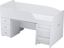 картинка кровать-чердак polini кровать-чердак детская polini kids simple 4500 с рабочей зоной, белый (5кор) polini кровать-чердак детская polini kids simple 4500 с рабочей зоной, белый (5кор) от магазина Tovar-RF.ru