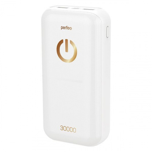 картинка зарядное устройство perfeo (pf_b4301) splash - 30000 mah, белый от магазина Tovar-RF.ru