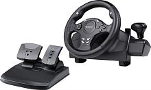 картинка руль игровой defender (64067) rager черн,pc/ps/xbox/switch,педали defender (64067) rager черн,pc/ps/xbox/switch,педали от магазина Tovar-RF.ru