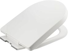 картинка Сиденье для унитаза ARTICPLAST 7003 универсальное с системой плавного опускания микролифт из высокопрочного ABS пластика U - образное цвет белый от магазина Tovar-RF.ru
