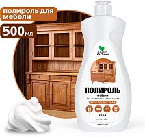 картинка Средство чистящее CLEAN&GREEN Полироль мебели "Wood polish cream" (для деревянных поверхностей) 500 мл. CG8263 от магазина Tovar-RF.ru