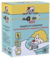 картинка Комплект от комаров для детей NADZOR Комплект от комаров для детей-45 ночей (Электрофумигатор+жидкость) DET1245 от магазина Tovar-RF.ru