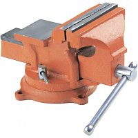 картинка SPARTA Тиски слесарные, 200 мм, поворотные, с наковальней [186295] от магазина Tovar-RF.ru