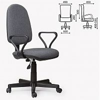 картинка Кресло компьютерное OLSS кресло ПРЕСТИЖ В-3 серый от магазина Tovar-RF.ru
