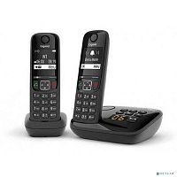 картинка gigaset [l36852-h2836-s301] as690a duo rus черный (труб. в компл.:2шт) от магазина Tovar-RF.ru