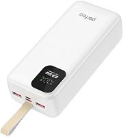 картинка power bank perfeo (pf_e2083) - 30000 mah/led qc3.0/type-c/2,белый от магазина Tovar-RF.ru