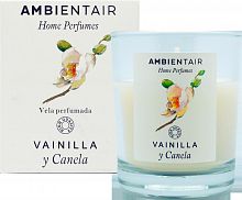 картинка Свеча AMBIENTAIR ароматизированная в стакане VV001VCAP Ваниль и корица Vainilla y Canela от магазина Tovar-RF.ru