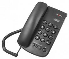 картинка телефон проводной texet tx-241 черный от магазина Tovar-RF.ru