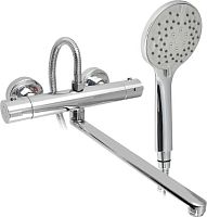 картинка Смеситель для ванны BRIMIX 3298 Смеситель в ванную длинный нос с терморегулятором корпус 100% Латунь от магазина Tovar-RF.ru