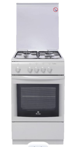 картинка плита газовая de luxe 506040.05г (917000) бел от магазина Tovar-RF.ru