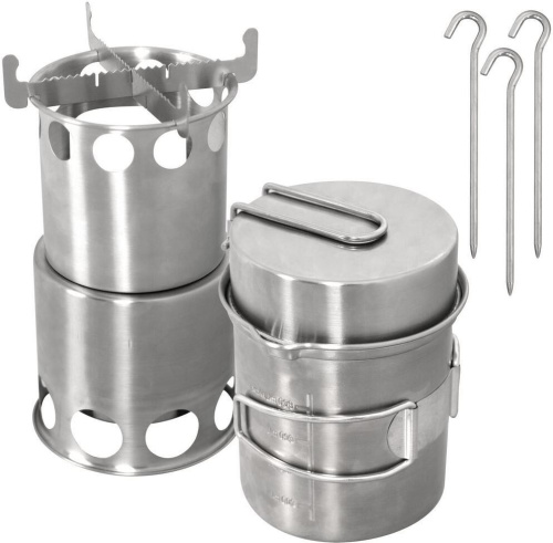 картинка печь-щепочница складная с набором посуды multidom da84-192 multidom da84-192от магазина Tovar-RF.ru