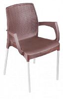 картинка Мебель из пластика АЛЬТЕРНАТИВА М6365 кресло Прованс (коричневый) от магазина Tovar-RF.ru