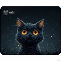 картинка Коврик для мыши Cactus Black Cat 250x200x3мм (CS-MPC-D09S) от магазина Tovar-RF.ru