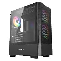 картинка powercase mistral ay3b argb, tempered glass, 2x 140mm +1x 120mm argb fans, чёрный, atx  (cmayb-a3) от магазина Tovar-RF.ru