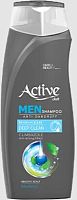 картинка Шампунь мужской ACTIVE Шампунь мужской против перхоти CARE & BEAUTY. С климбазолом и ментолом, 350 мл (512102057) ACTIVE Шампунь мужской против перхоти CARE & BEAUTY. С климбазолом и ментолом, 350 мл (512102057) от магазина Tovar-RF.ru