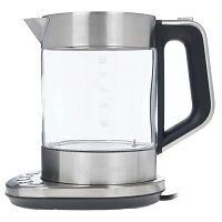 картинка чайник электрический kitfort кт-616, 2200вт, серебристый и черный от магазина Tovar-RF.ru