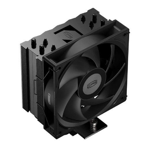 картинка кулер pccooler rt400 bk  s115x/1200/1700/1851/am4/am5 (tdp 235w, 1x120mm pwm fan, 4 тепловые трубки 6мм, 500-2200rpm, 32dba) от магазина Tovar-RF.ru