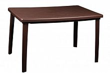 картинка Мебель из пластика АЛЬТЕРНАТИВА М8019 стол 1200х850х750мм прямоугольный (коричневый) от магазина Tovar-RF.ru