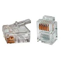 картинка коннектор hyperline plug-6p6c-p-c2-100 (упак.:100шт) 100м прозрачный от магазина Tovar-RF.ru