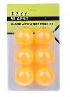 картинка теннис настольный silapro набор мячей для тенниса 6шт, целлулоид 132-005 от магазина Tovar-RF.ru