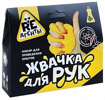 картинка игрушка re-агенты ex017t игрушка: научно-познавательный набор "жвачка для рук", желтый от магазина Tovar-RF.ru