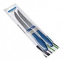 картинка Нож TRAMONTINA Нож для стейка Cor & Cor 13см синий 2шт блистер 23450/235 от магазина Tovar-RF.ru