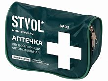 картинка аптечка автомобильная stvol sa03 текстильный футляр соответствует требованиям гибдд, шт от магазина Tovar-RF.ru