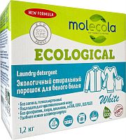 картинка Стиральный порошок для белого белья MOLECOLA Стиральный порошок для белого белья экологичный 1200 г, 9066 от магазина Tovar-RF.ru