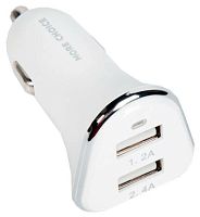 картинка азу more choice (4627151191409) ac22i 2usb 2.4a для 8-pin white от магазина Tovar-RF.ru